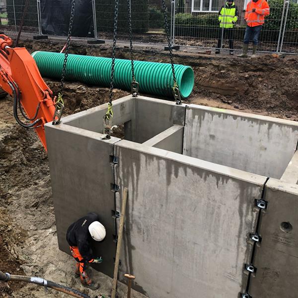 KRW-Berging / Limburgstraat 22 Kelpen-Oler | LBN Betonproducten B.V.